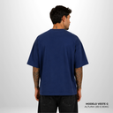 Camiseta Boxy Pionera Azul Marinho