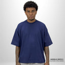 Camiseta Boxy Pionera Azul Marinho