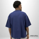 Camiseta Boxy Pionera Azul Marinho