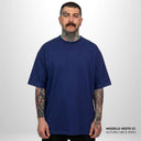 Camiseta Oversized Pionera Azul Marinho