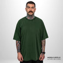 Camiseta Oversized Pionera Verde Militar