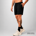 Shorts Masculino Poliamida com Zíper Preto