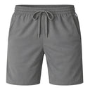 Shorts Masculino Poliamida com Zíper Cinza Escuro