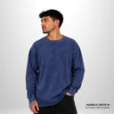Camiseta Manga Longa Pionera Azul Estonado