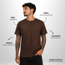 Camiseta Básica Pionera Marrom