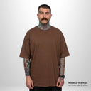 Camiseta Oversized Pionera Marrom