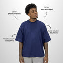 Camiseta Boxy Pionera Azul Marinho