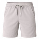 Shorts Masculino Poliamida com Zíper Cinza Claro
