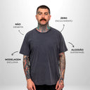 Camiseta Básica Pionera Cinza Envelhecido