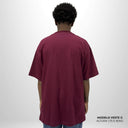 Camiseta Oversized Pionera Bordô