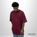 Camiseta Oversized Pionera Bordô