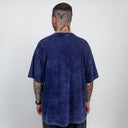 Camiseta Oversized Pionera Azul Estonado