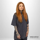 Camiseta Oversized Pionera Cinza Envelhecido