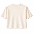 Cropped Oversized Suedine Off White